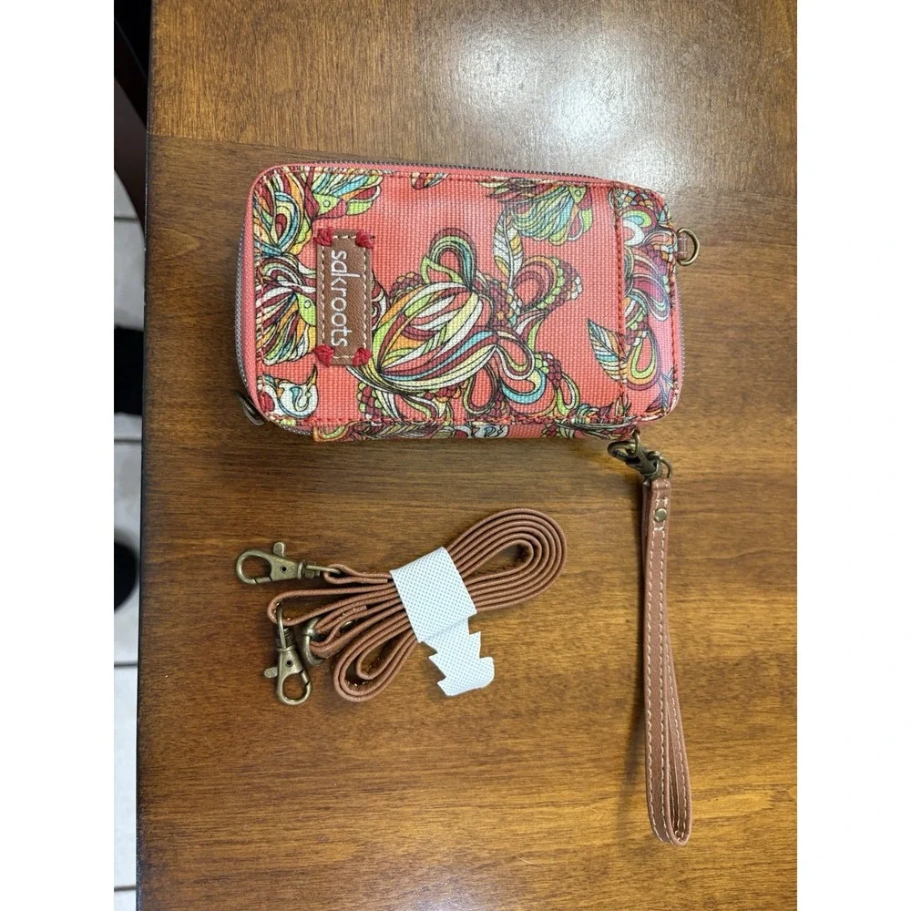 SAK‎ ROOTS WOMENS CROSSBODY PHONE CASE CARD HOLDER